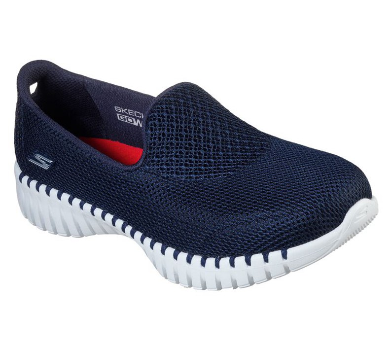 Skechers Gowalk Smart - Womens Slip On Shoes Navy/White [AU-OG6550]